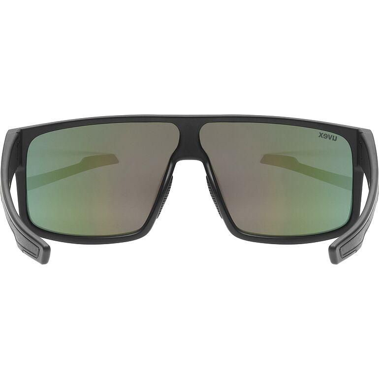 Uvex LGL 51 Sunglasses Matt Black / Red