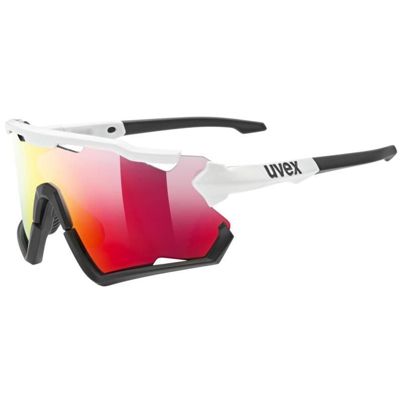 Uvex SP 228 Sunglass White / Black / Red