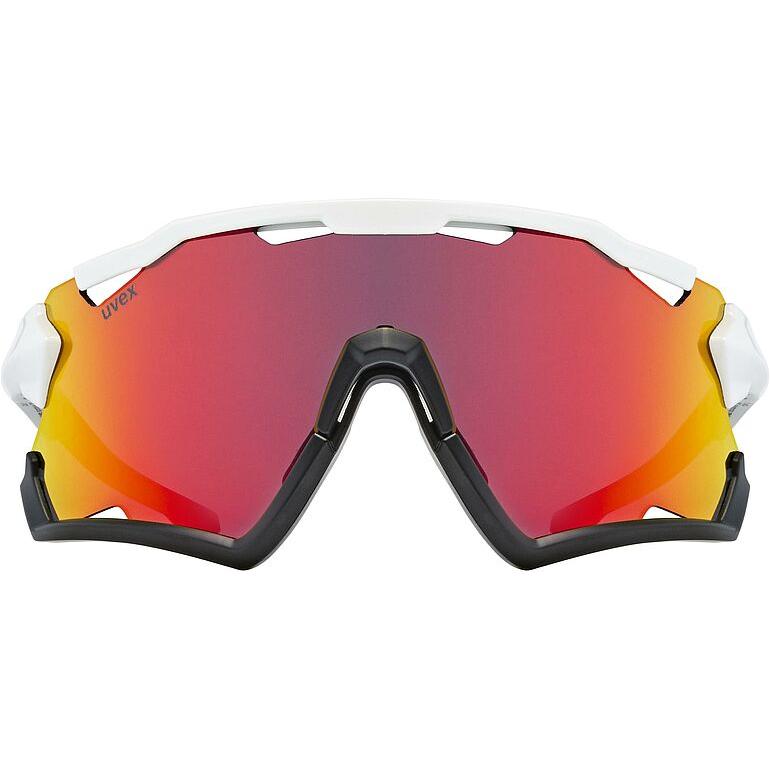 Uvex SP 228 Sunglass White / Black / Red