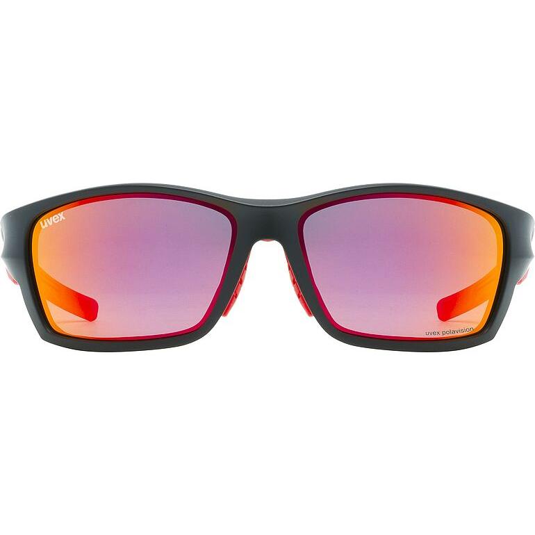 Uvex SP 232 Polarised Sunglasses Black / Red