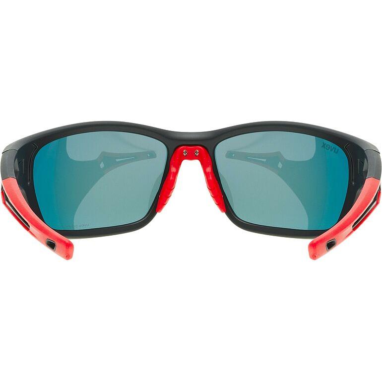 Uvex SP 232 Polarised Sunglasses Black / Red