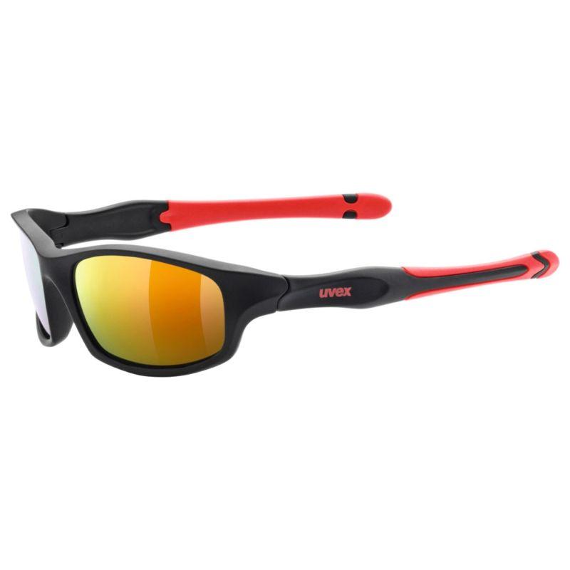 Uvex SP 507 Junior Sunglasses Matt Black / Red