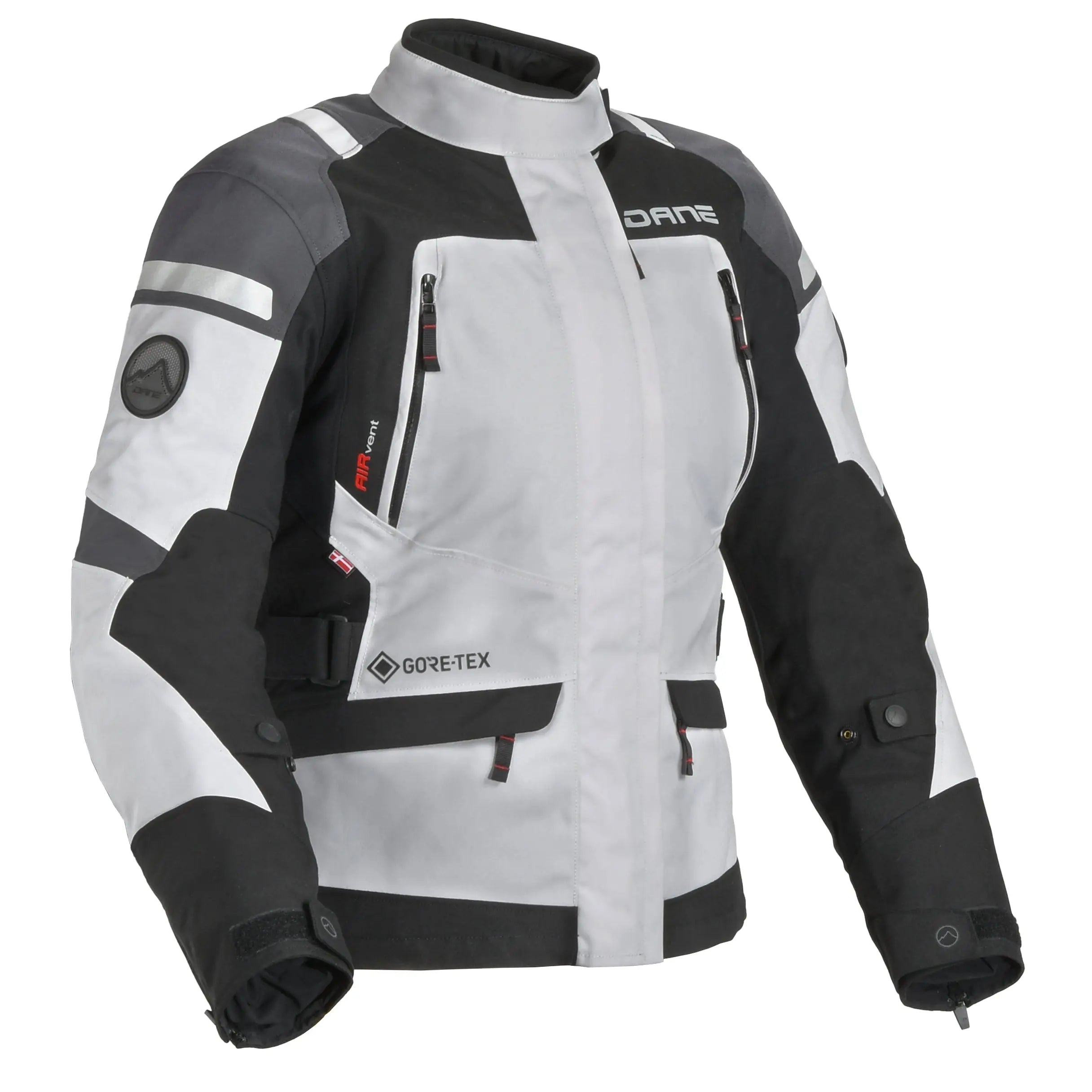 Dane Valby Ladies Gore-Tex Jacket Grey / Black - FREE UK Shipping, FREE 365 Day Returns | Moto Central