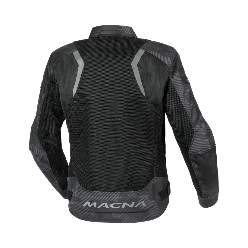 Macna Velotura Textile Jacket Black / Grey / Camo FREE UK Delivery, FREE 365 Day Returns | Moto Central