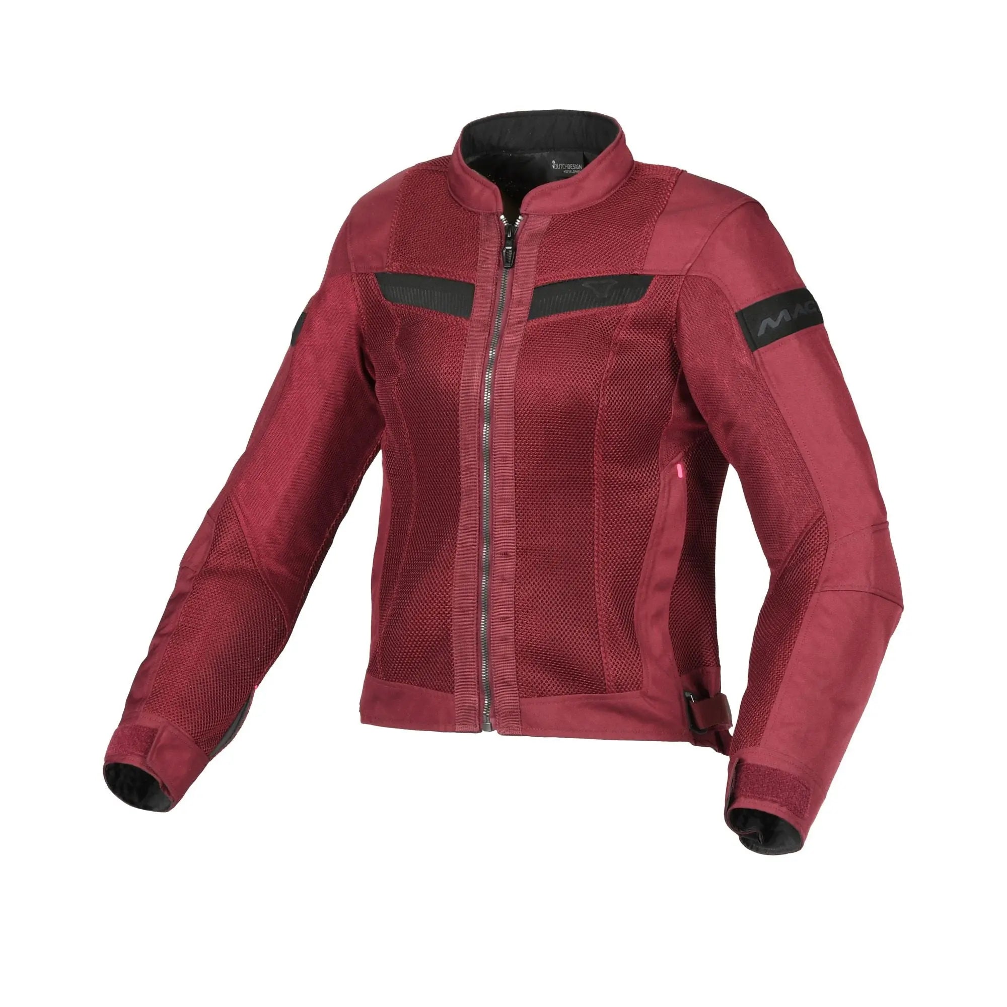 Macna Velotura Ladies Textile Jacket Bordeaux - FREE UK Shipping, FREE 365 Day Returns | Moto Central