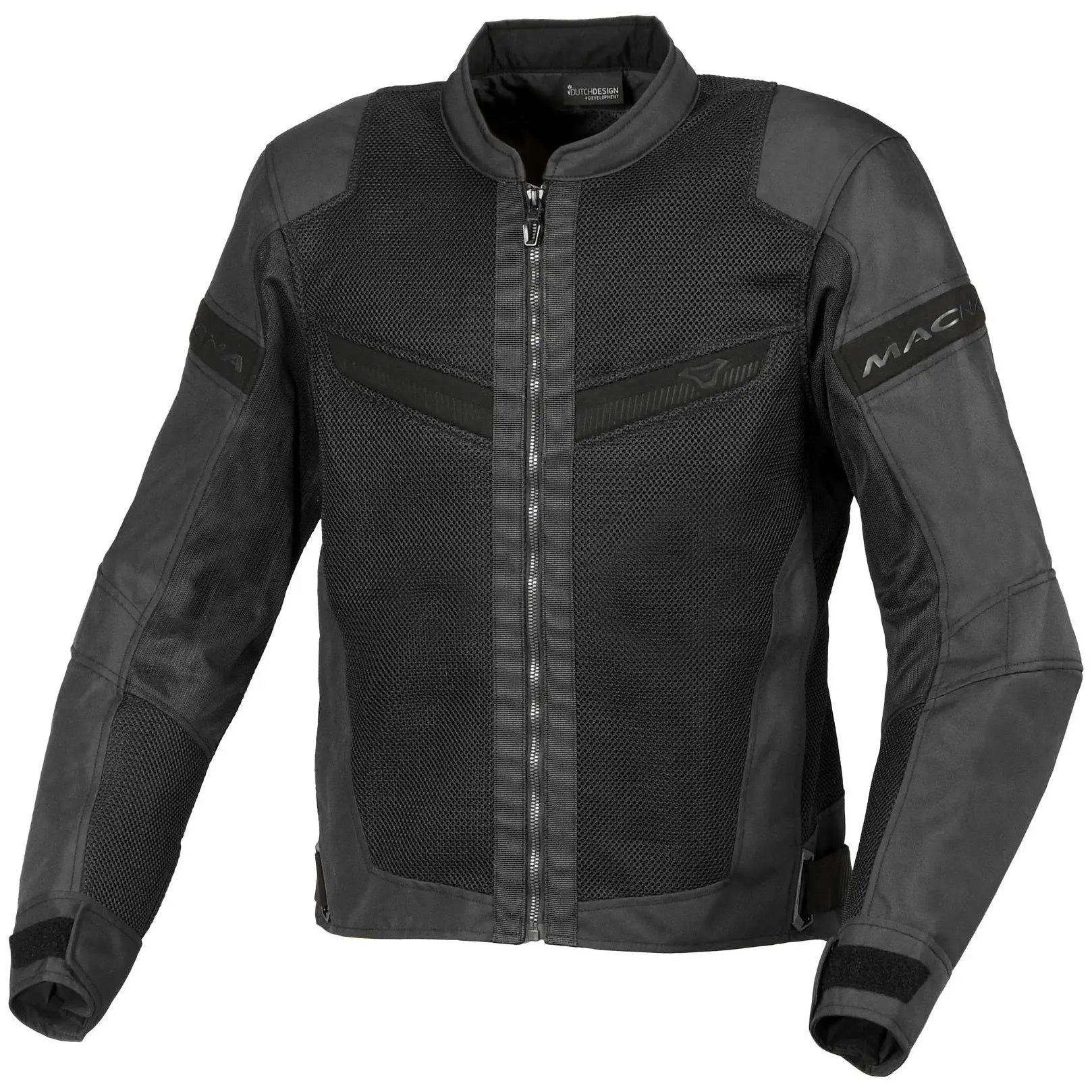 Macna Velotura Textile Jacket Black — front view