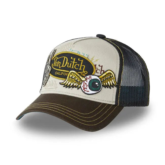 Von Dutch Patches 03 Cap - FREE UK Shipping, FREE 365 Day Returns | Moto Central