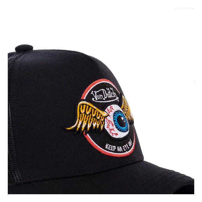 Von Dutch Trucker Cap Rag Black - FREE UK Shipping, FREE 365 Day Returns | Moto Central