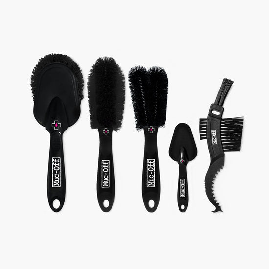 Muc-Off Premium Cleaning Brush Set Black - Pack Of 5