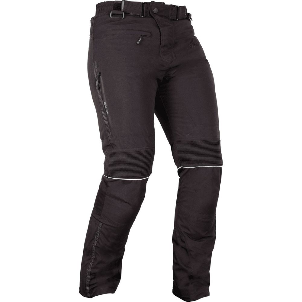 Weise Atlas Textile Trouser Black