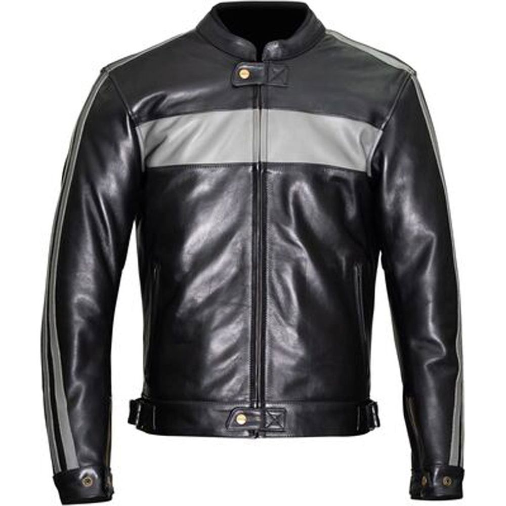 Weise Cabot Leather Jacket Black / Grey