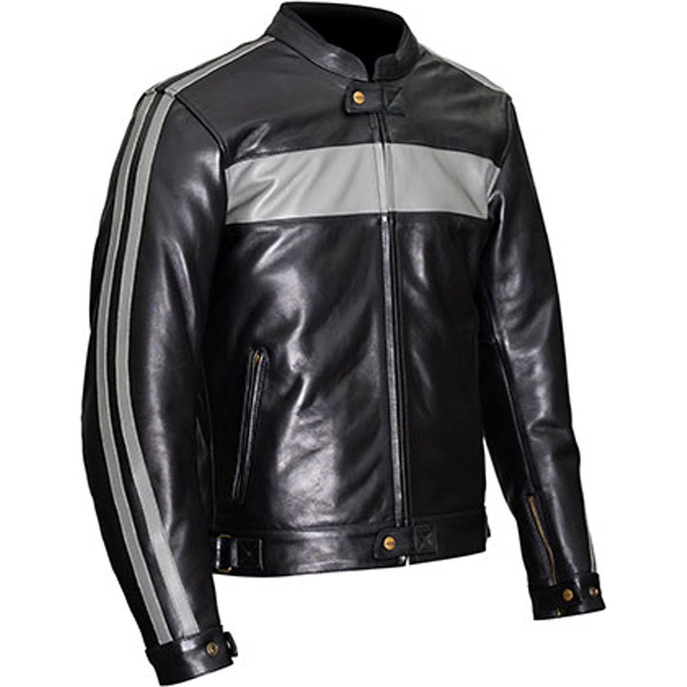 Weise Cabot Leather Jacket Black / Grey