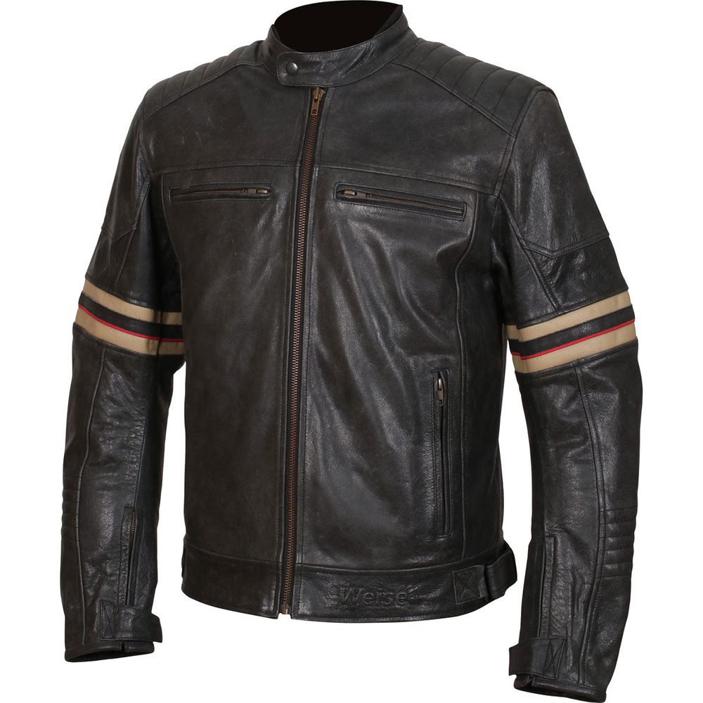 Weise Detroit Leather Jacket Black