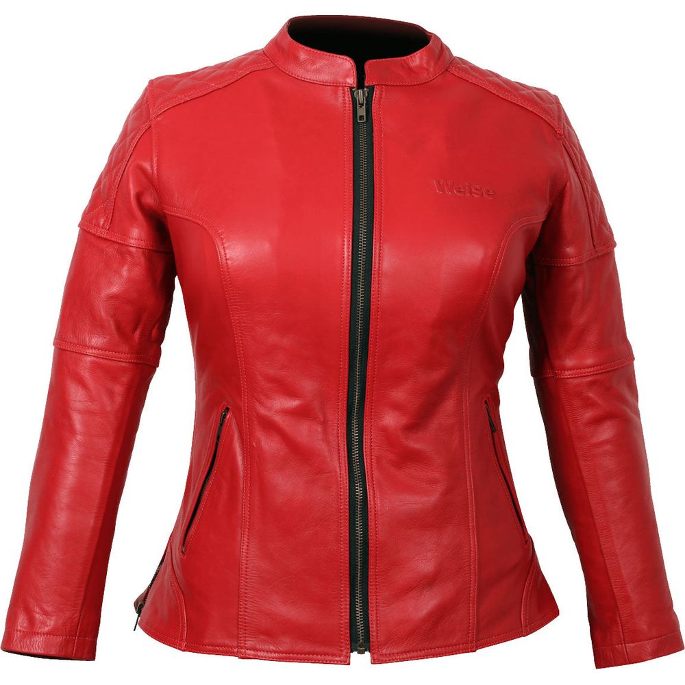 Weise Earhart Ladies Leather Jacket Red