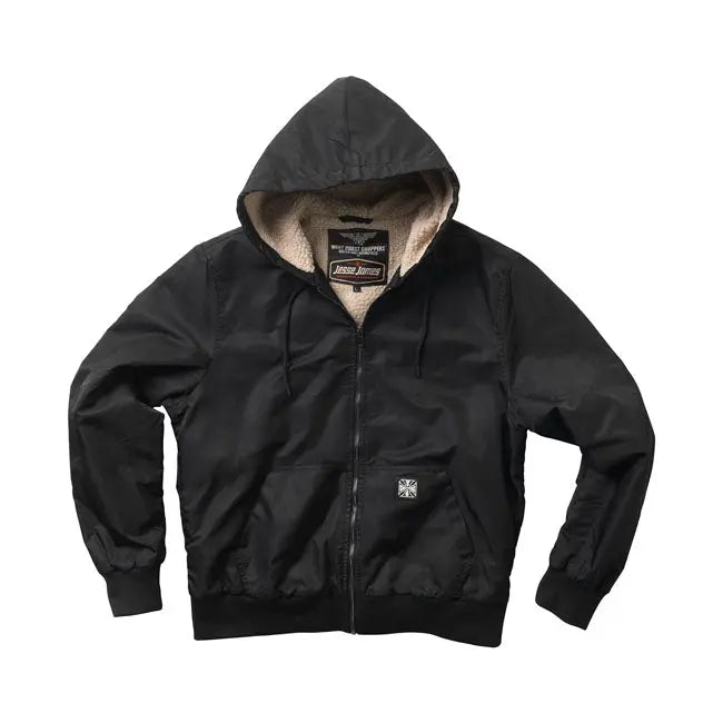 West Coast Choppers BFU Sherpa Nylon Jacket Black - FREE UK Shipping, FREE 365 Day Returns | Moto Central