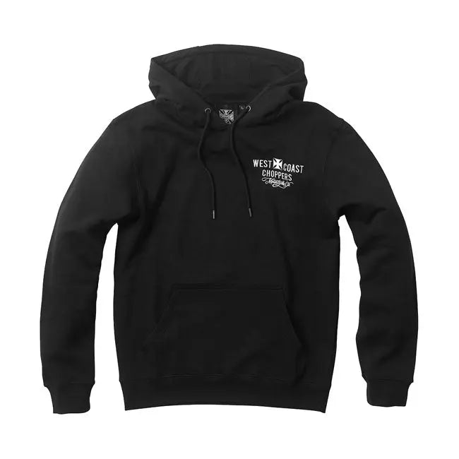 West Coast Choppers Frisco Hoodie Black - FREE UK Shipping, FREE 365 Day Returns | Moto Central