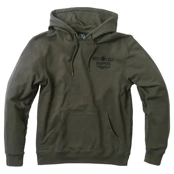 West Coast Choppers Frisco Hoodie Green - front view