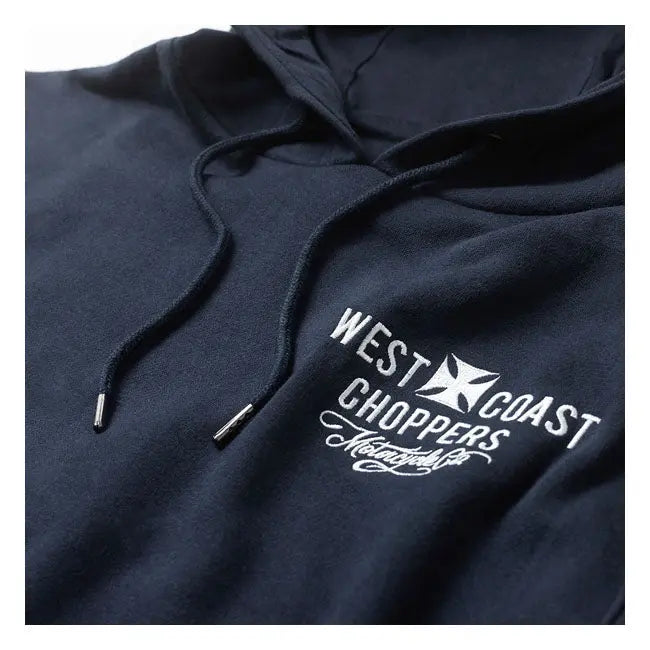 West Coast Choppers Frisco Hoodie Navy - FREE UK Shipping, FREE 365 Day Returns | Moto Central