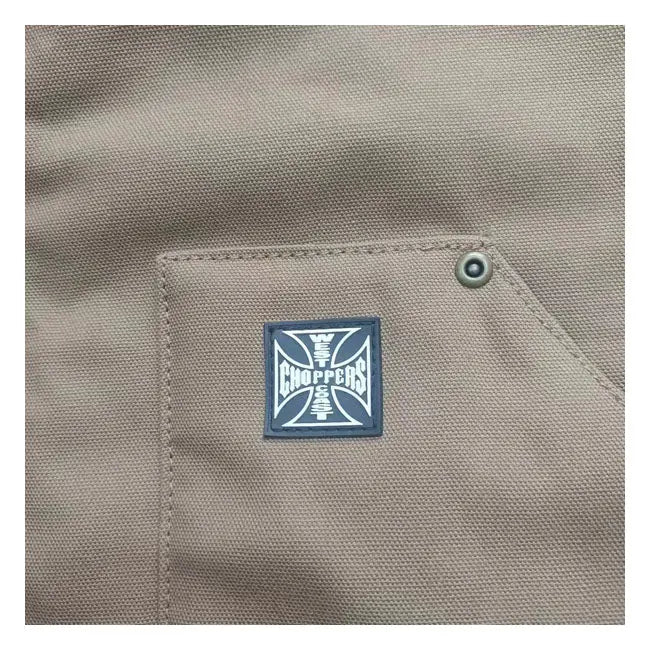 West Coast Choppers Heavy Duty Work Vest Frontier Brown - FREE UK Shipping, FREE 365 Day Returns | Moto Central