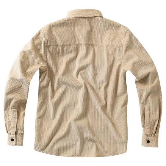 West Coast Choppers Hill Country Cord Shirt Sand - rear view