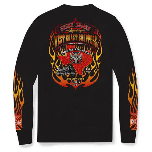 West Coast Choppers Not Doing It Your Way Long Sleeves T-Shirt Black, back view