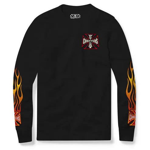 West Coast Choppers Not Doing It Your Way Long Sleeves T-Shirt Black, front view