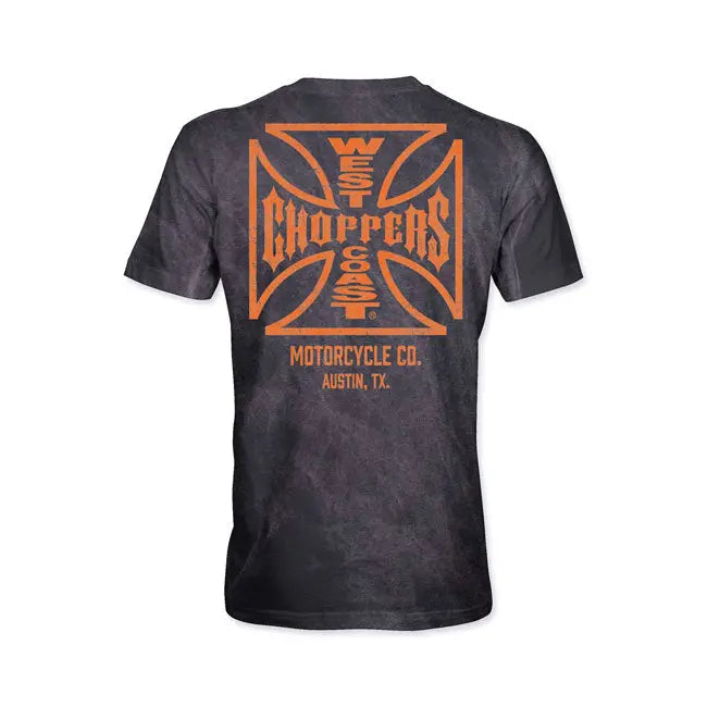 West Coast Choppers OG ATX T-Shirt Vintage Black - FREE UK Shipping, FREE 365 Day Returns | Moto Central