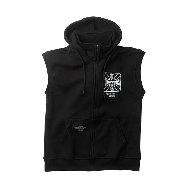 West Coast Choppers OG ATX Vest Black - FREE UK Shipping, FREE 365 Day Returns | Moto Central