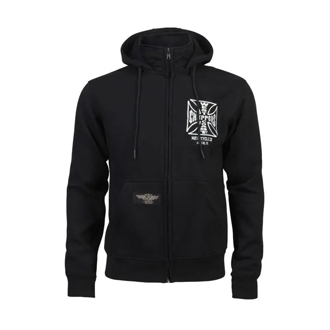 West Coast Choppers OG ATX Zip Hoodie Black - FREE UK Shipping, FREE 365 Day Returns | Moto Central