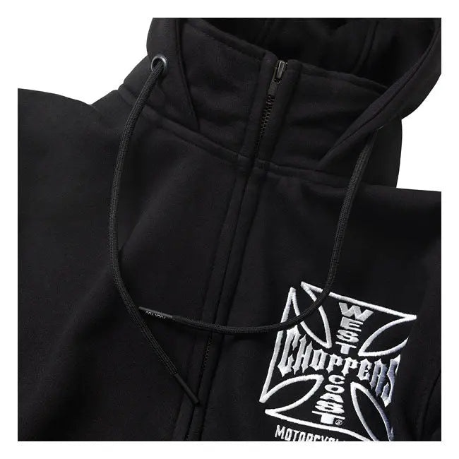 West Coast Choppers OG ATX Zip Hoodie Black - FREE UK Shipping, FREE 365 Day Returns | Moto Central