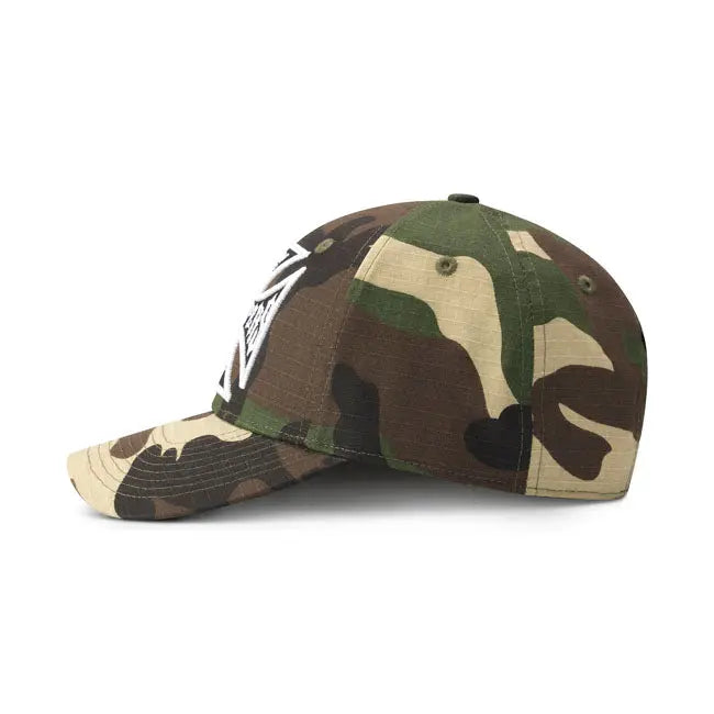 West Coast Choppers OG Cross Woodland Cap Camouflage - FREE UK Shipping, FREE 365 Day Returns | Moto Central