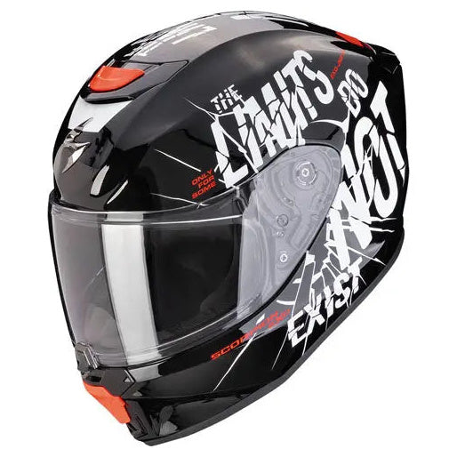 Scorpion EXO-JNR Air Kids Black / White — left-front three-quarter view