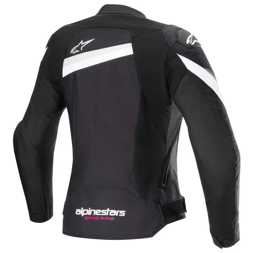 Alpinestars Stella T-GP Plus R V4 Ladies Textile Jacket Black / White back view