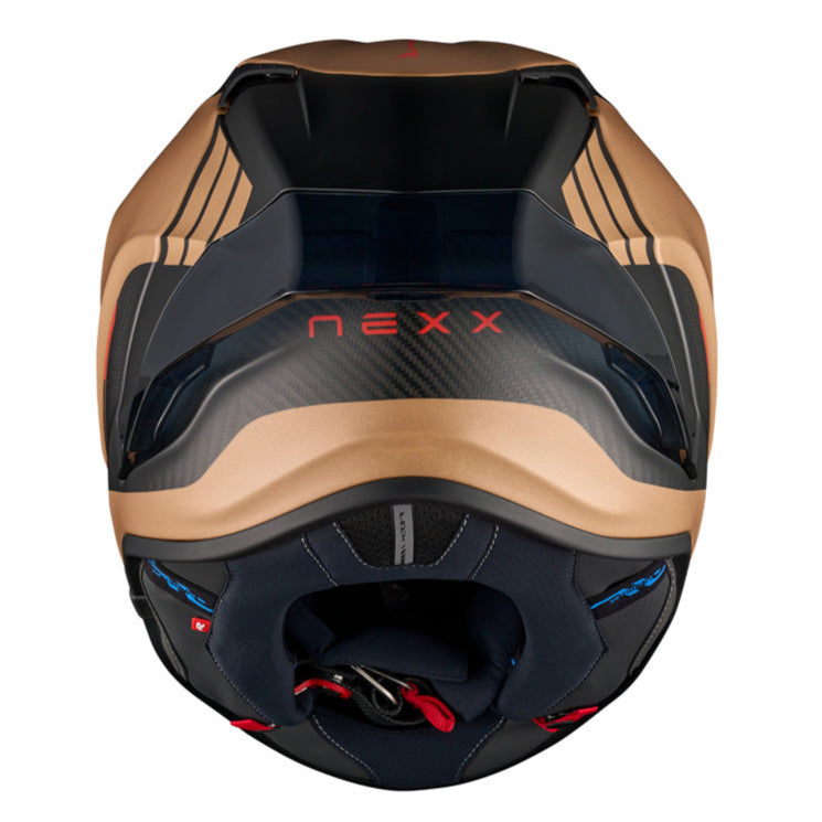 Nexx X.R3R Apex Carbon / Matt Copper - FREE UK Delivery, FREE 365 Day Returns | Moto Central