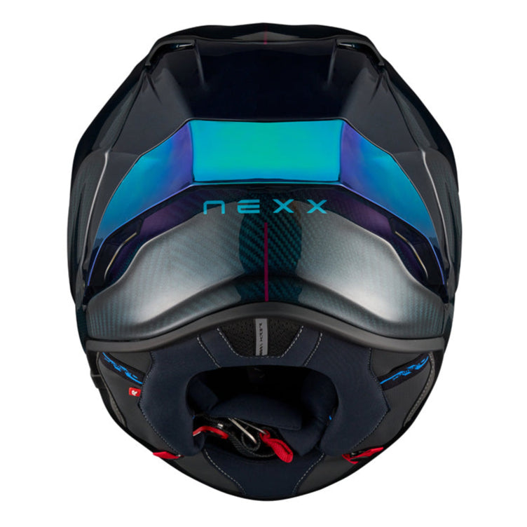 Nexx X.R3R Hadal Carbon / Blue Teal - FREE UK Delivery, FREE 365 Day Returns | Moto Central