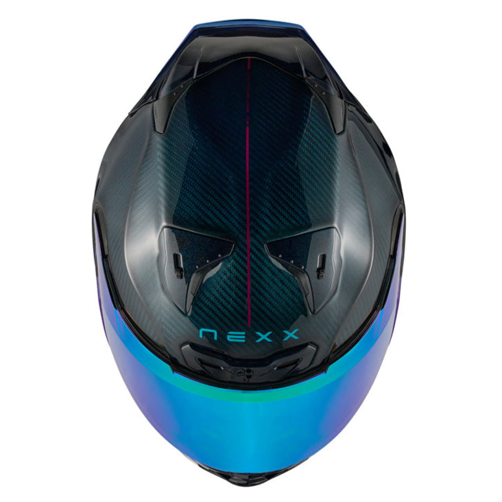 Nexx X.R3R Hadal Carbon / Blue Teal - FREE UK Delivery, FREE 365 Day Returns | Moto Central