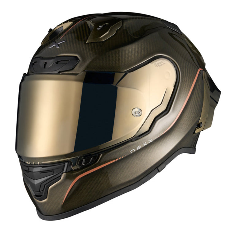 Nexx X.R3R Hagibis Carbon / Gold - FREE UK Delivery, FREE 365 Day Returns | Moto Central