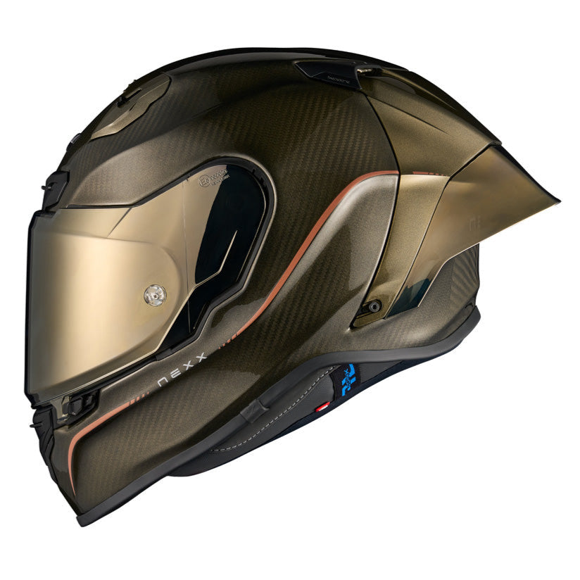 Nexx X.R3R Hagibis Carbon / Gold - FREE UK Delivery, FREE 365 Day Returns | Moto Central