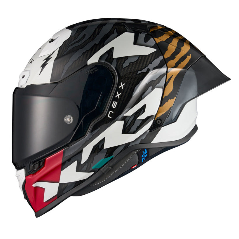 Nexx X.R3R Ziger Grey / Gold - FREE UK Delivery, FREE 365 Day Returns | Moto Central