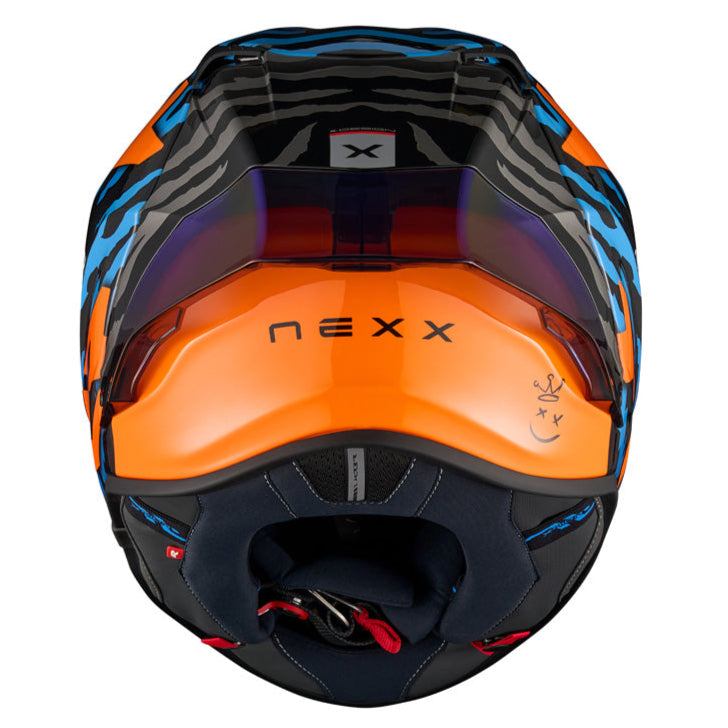 Nexx X.R3R Ziger Orange / Blue - FREE UK Delivery, FREE 365 Day Returns | Moto Central