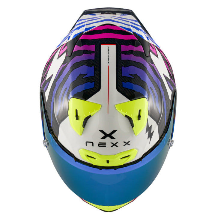 Nexx X.R3R Ziger Purple / Blue - FREE UK Delivery, FREE 365 Day Returns | Moto Central