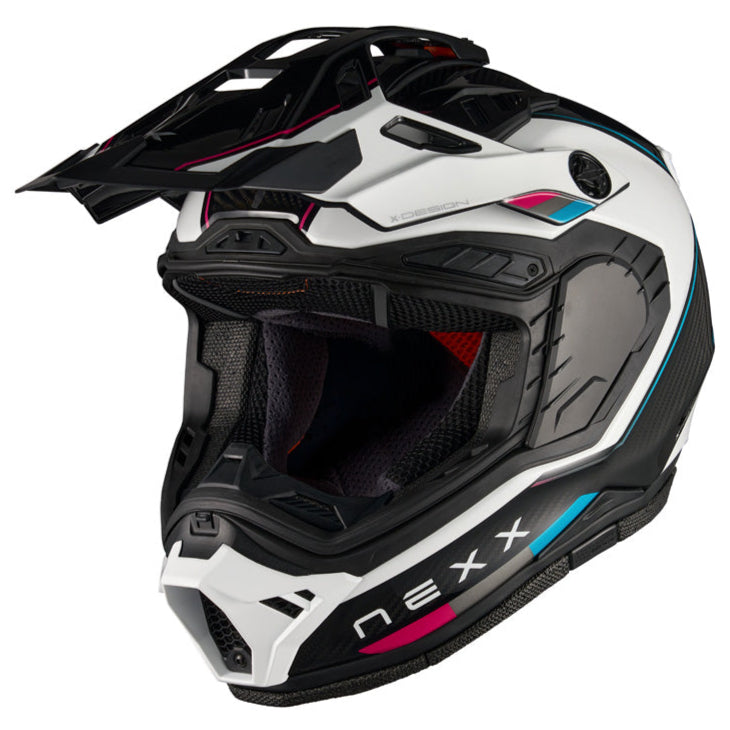 Nexx X.RALLY Raid Blue / Pink - FREE UK Delivery, FREE 365 Day Returns | Moto Central