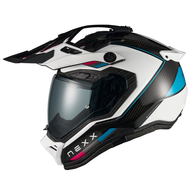 Nexx X.RALLY Raid Blue / Pink - FREE UK Delivery, FREE 365 Day Returns | Moto Central