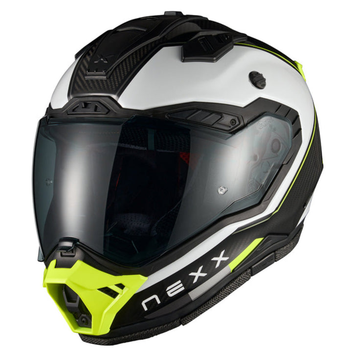 Nexx X.RALLY Raid White / Neon - FREE UK Delivery, FREE 365 Day Returns | Moto Central