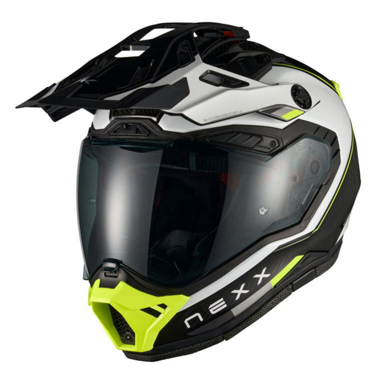 Nexx X.RALLY Raid White / Neon - FREE UK Delivery, FREE 365 Day Returns | Moto Central