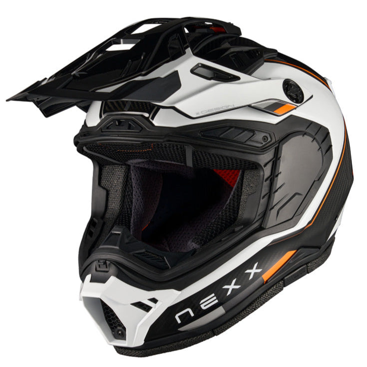Nexx X.RALLY Raid White / Orange - FREE UK Delivery, FREE 365 Day Returns | Moto Central