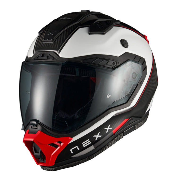 Nexx X.RALLY Raid White / Red - FREE UK Delivery, FREE 365 Day Returns | Moto Central