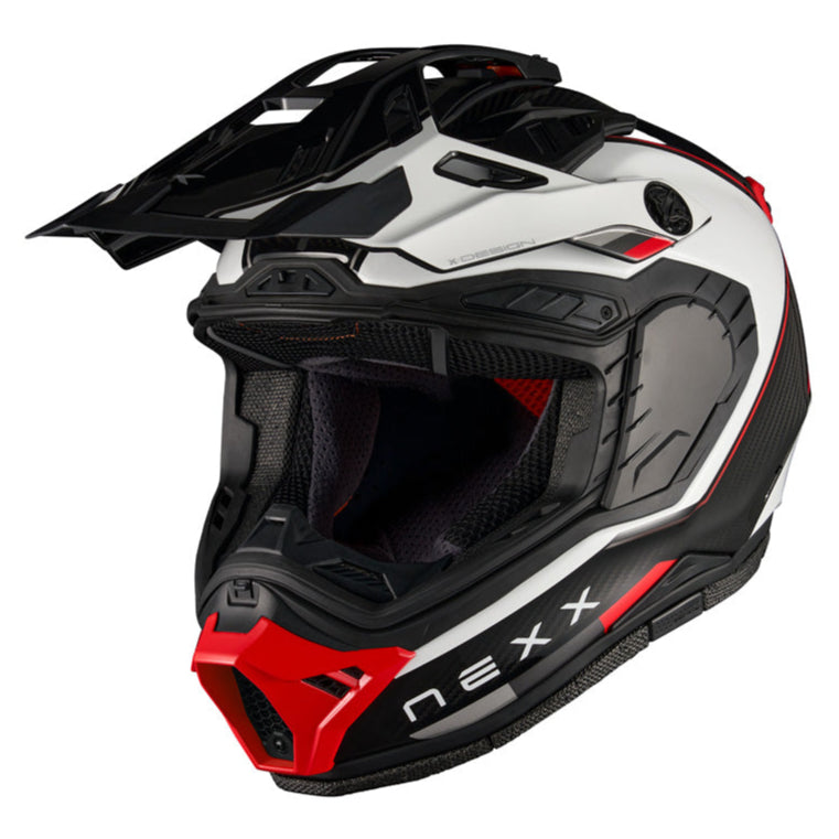 Nexx X.RALLY Raid White / Red - FREE UK Delivery, FREE 365 Day Returns | Moto Central