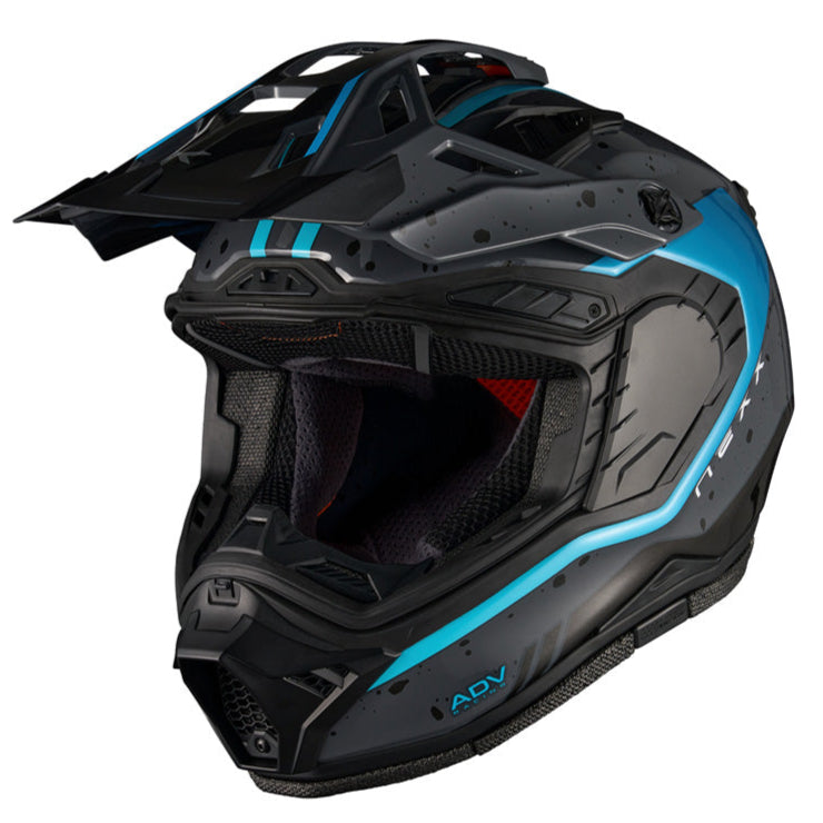 Nexx X.RALLY Yuma Grey / Blue - FREE UK Delivery, FREE 365 Day Returns | Moto Central