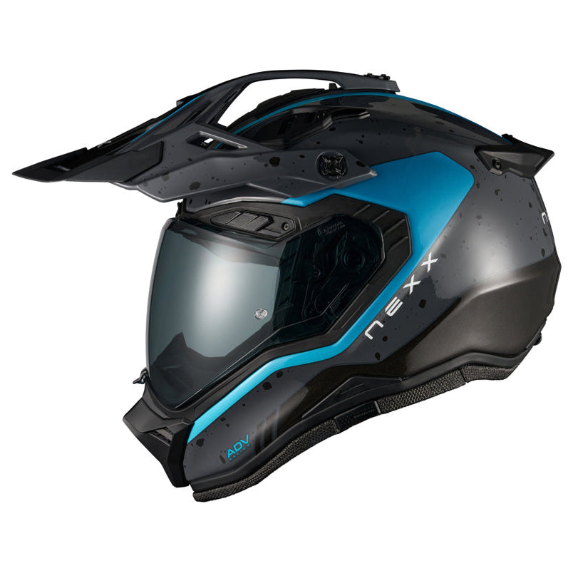 Nexx X.RALLY Yuma Grey / Blue - FREE UK Delivery, FREE 365 Day Returns | Moto Central